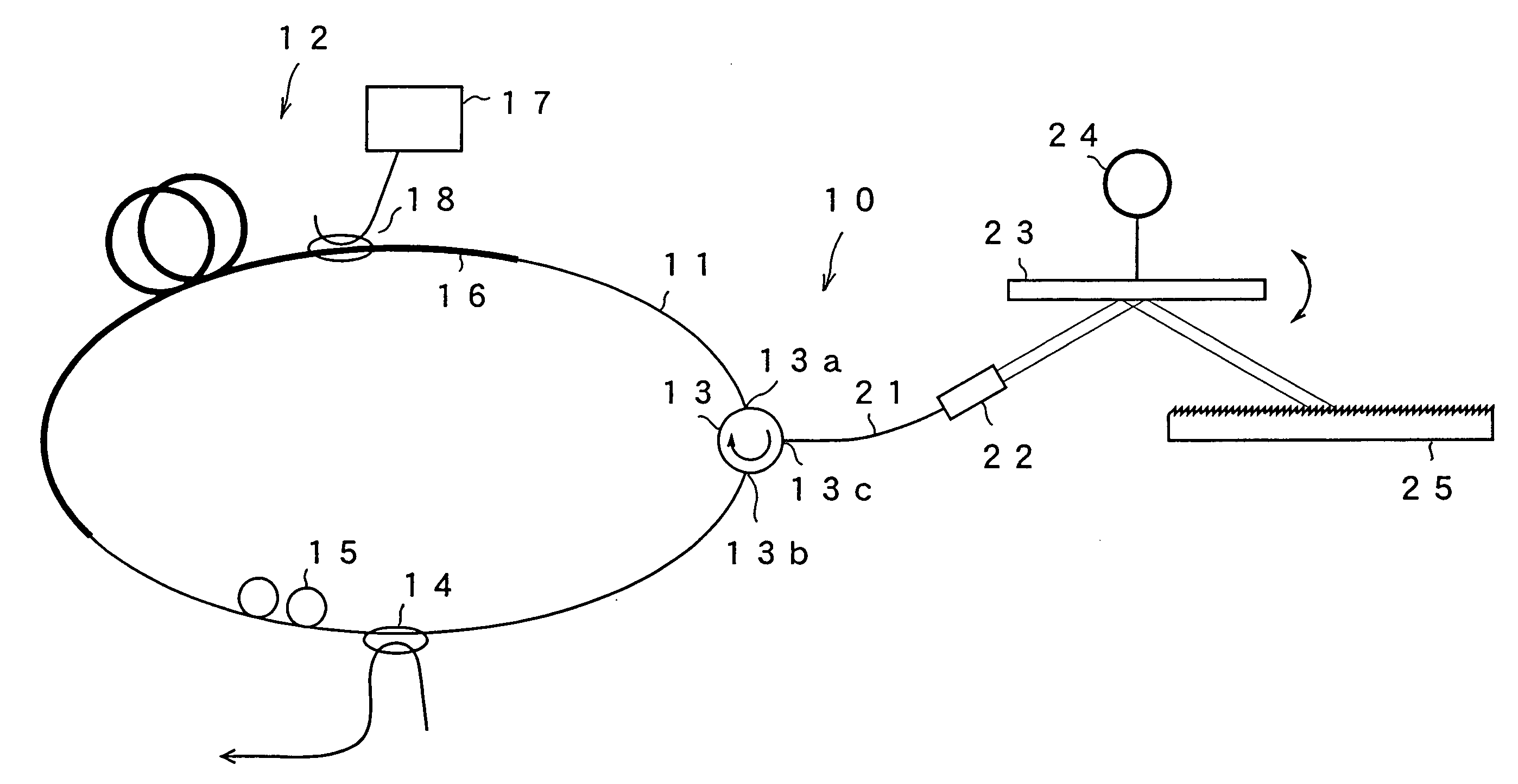 Tunable fiber laser light source