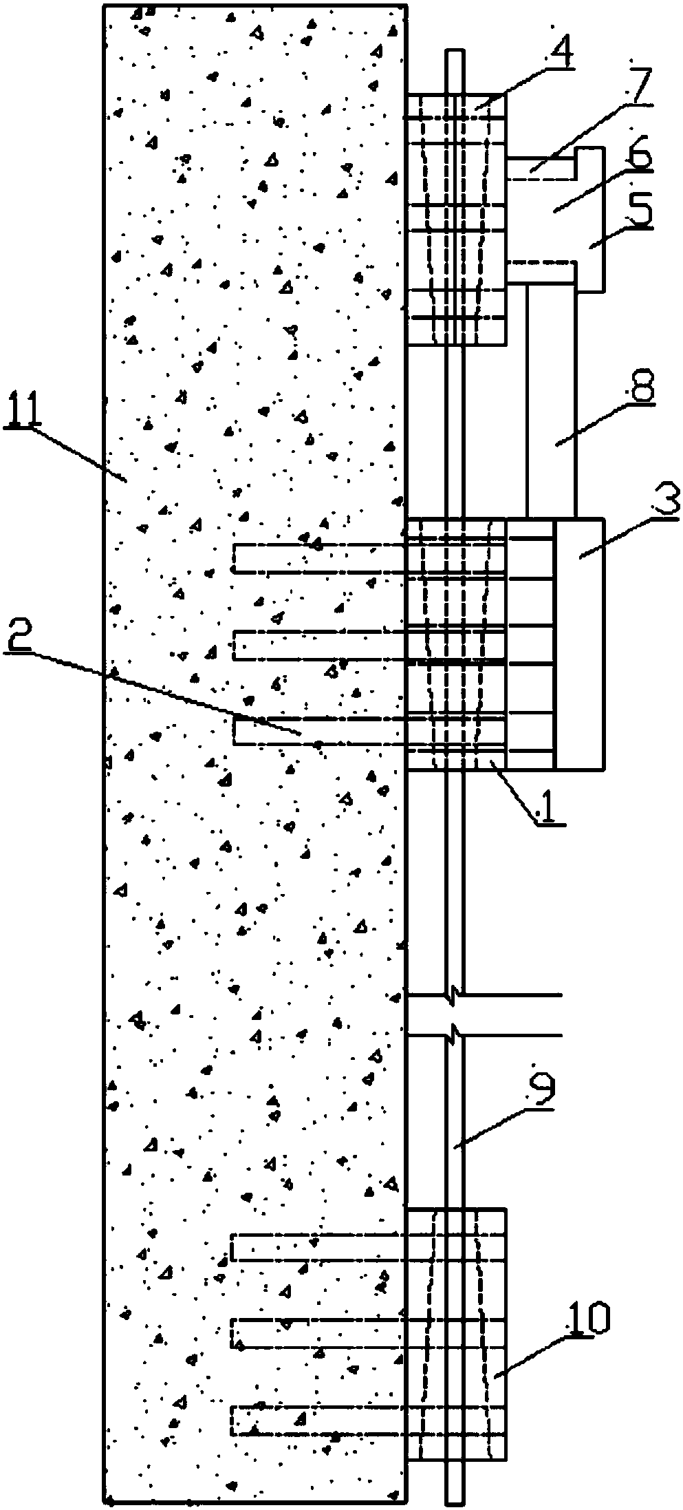 In-situ tensioning system and method for beams and slabs reinforced with integrated prestressed fiberboards