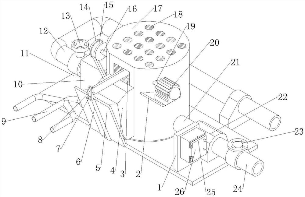 Knitting machine paint spraying device with mixing function and using method thereof