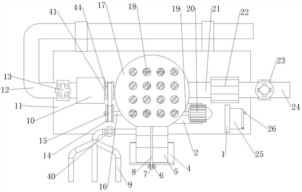 Knitting machine paint spraying device with mixing function and using method thereof