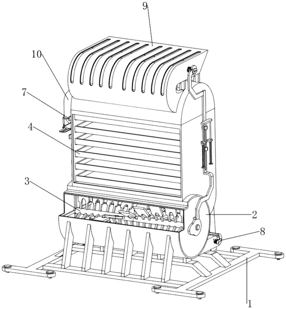 Circulating type honeysuckle drying machine capable of avoiding contact