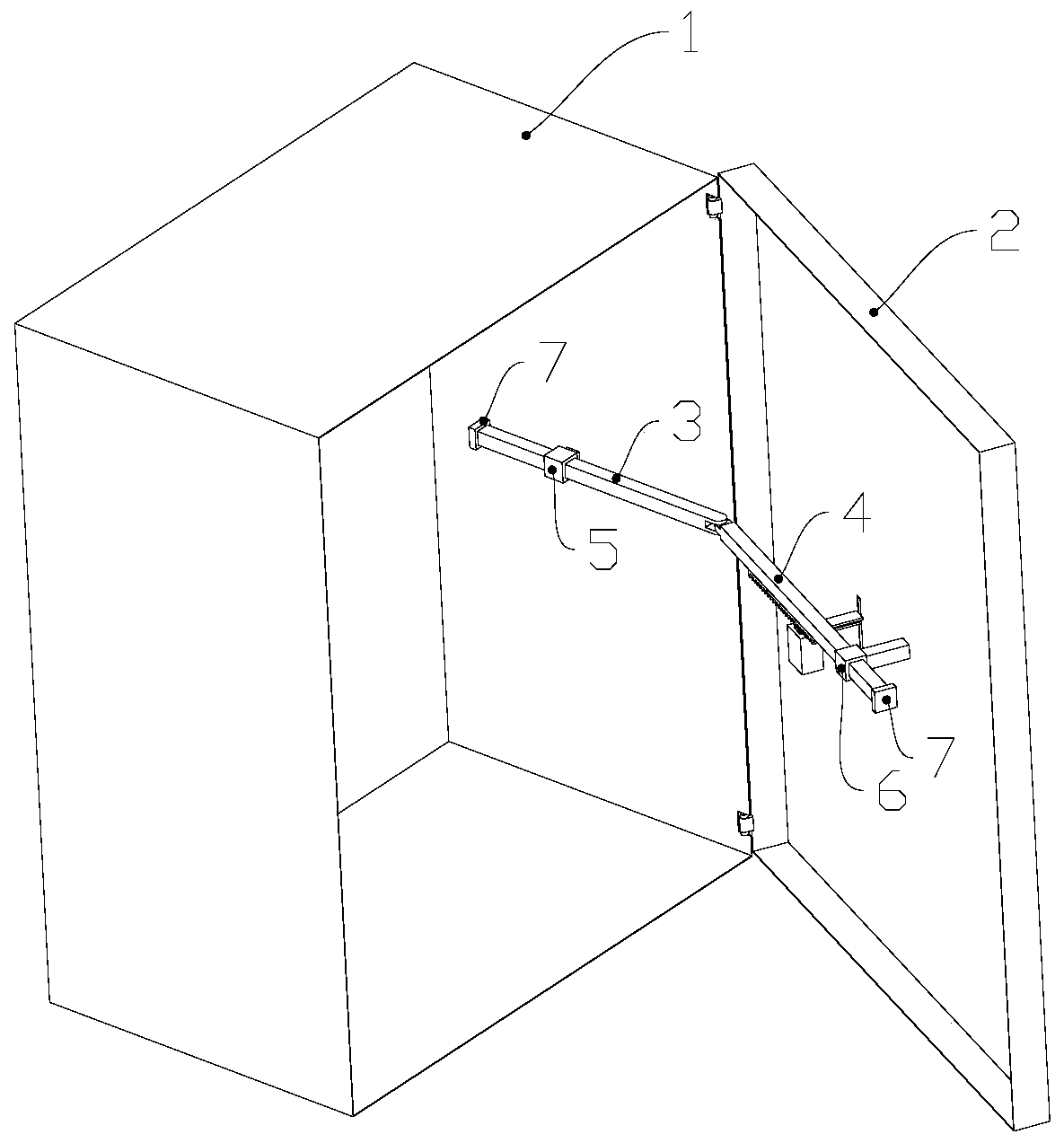 Door brake and cabinet