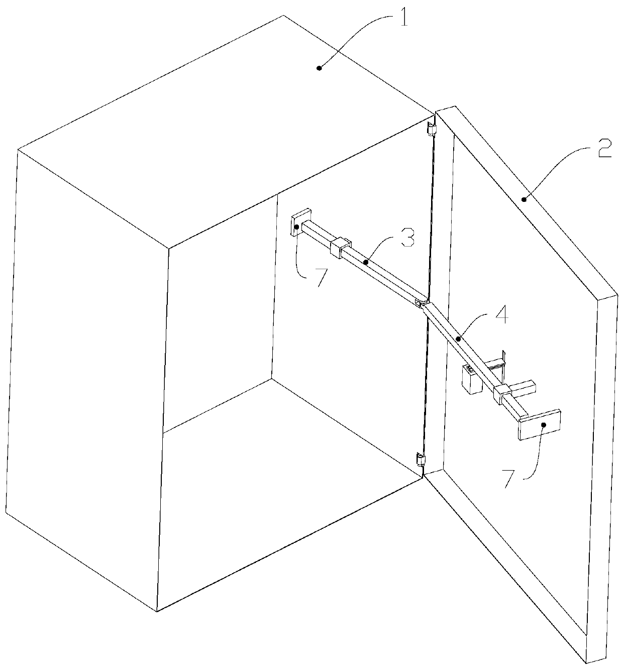 Door brake and cabinet