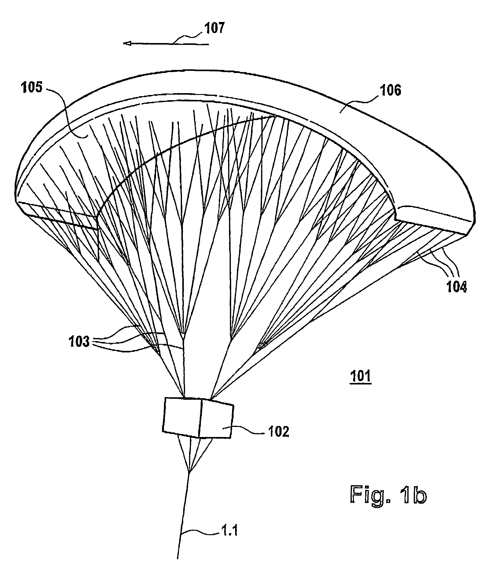 Watercraft comprising a free-flying kite-type wind-attacked element as a wind-powered drive unit