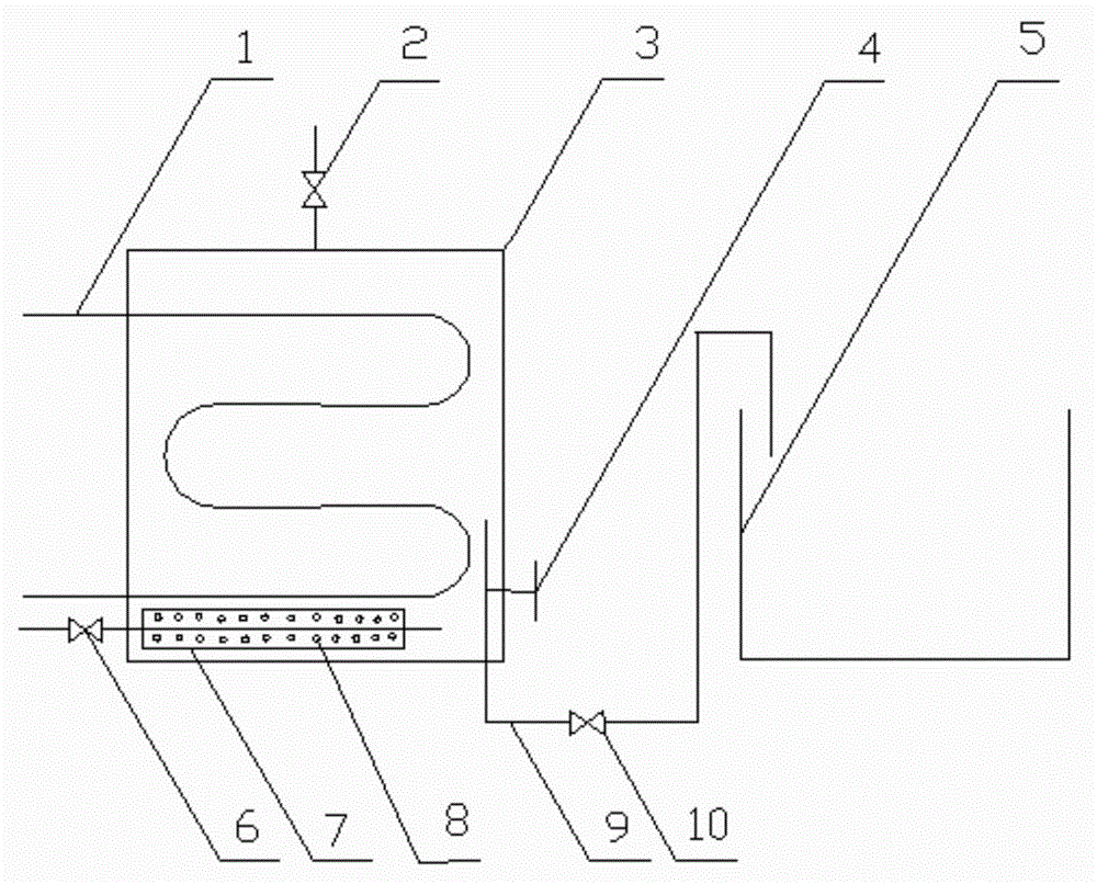 Marine immersed type porous medium condenser