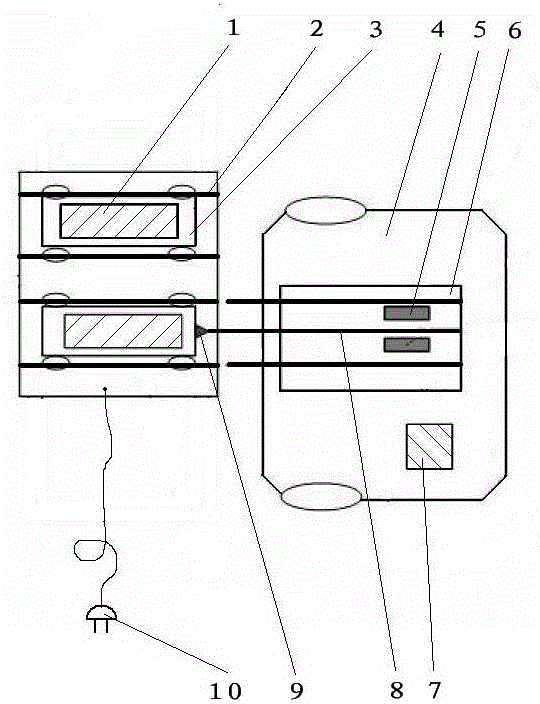 Robot capable of automatically replacing working battery and charging platform of robot