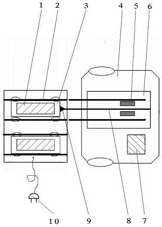 Robot capable of automatically replacing working battery and charging platform of robot