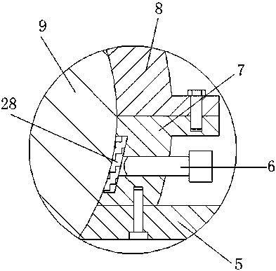 Punching device convenient for punching angle adjustment