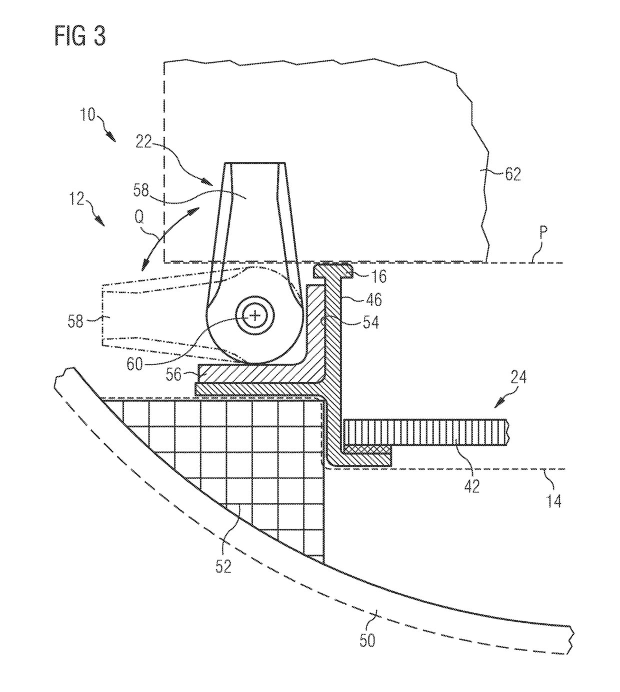 System for moving loads comprising a locking arrangement that is operable by means of a transport vehicle