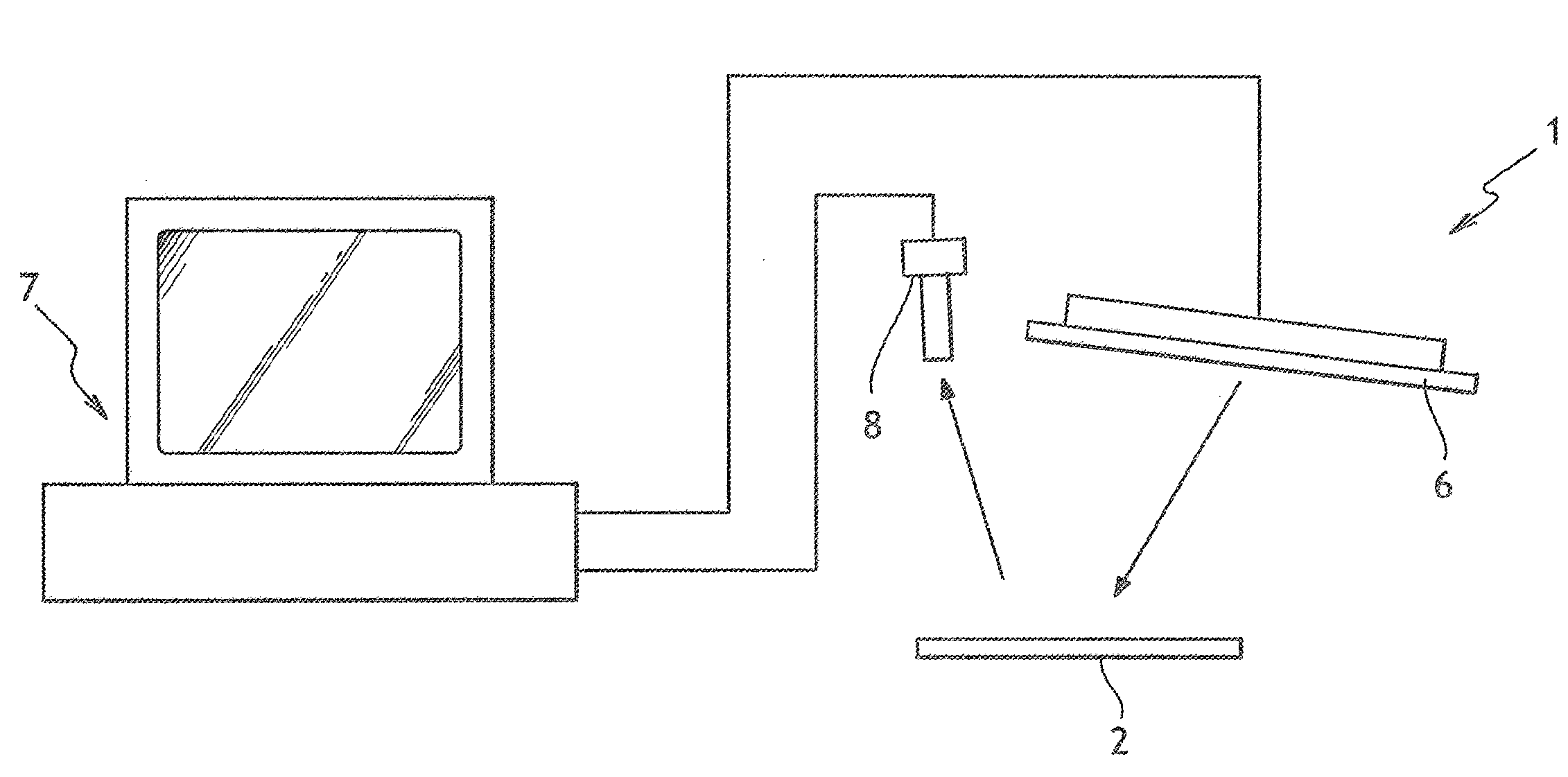 Method for detecting surface defects on a substrate and device using said method