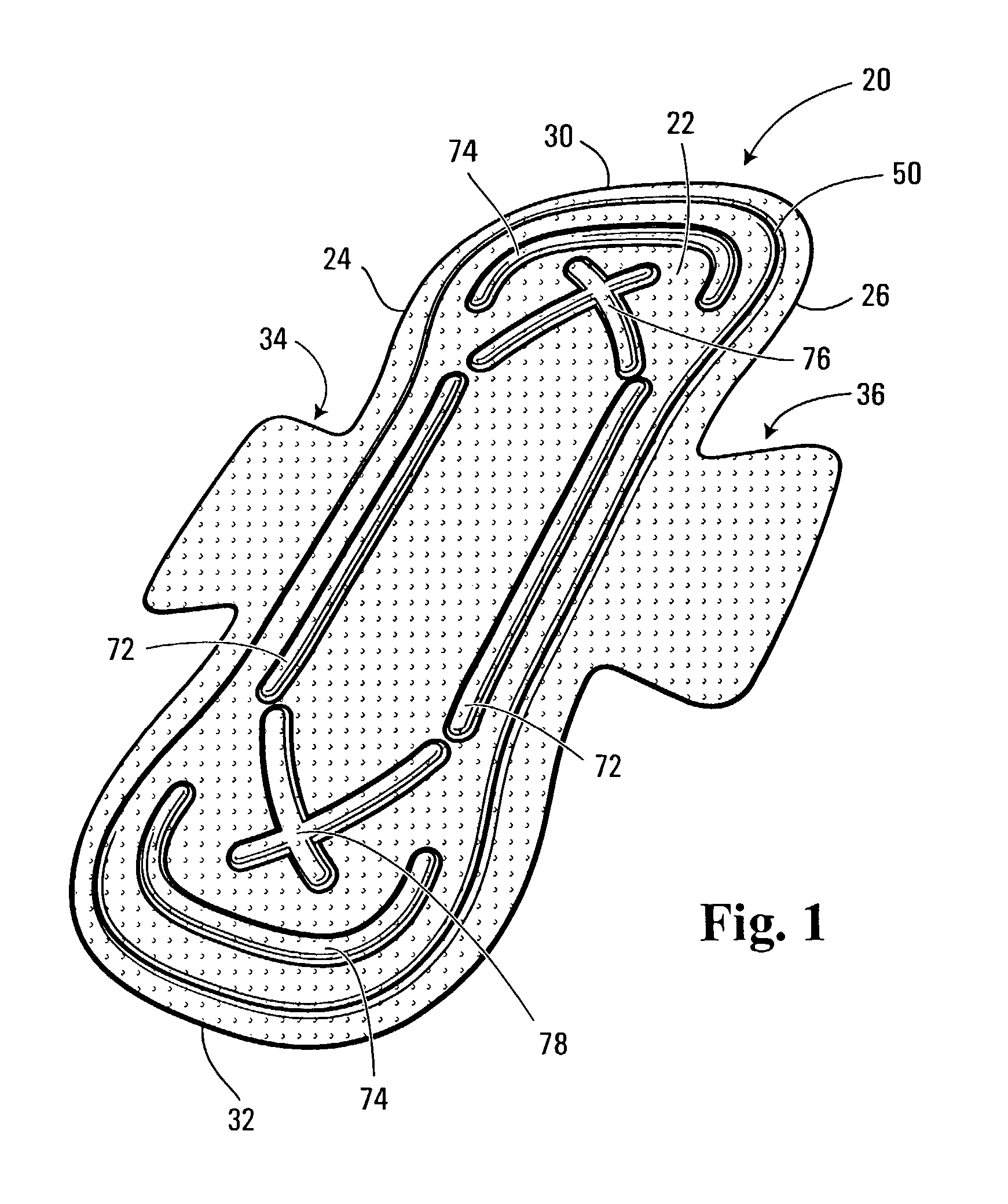 Thin sanitary napkin having protrusions