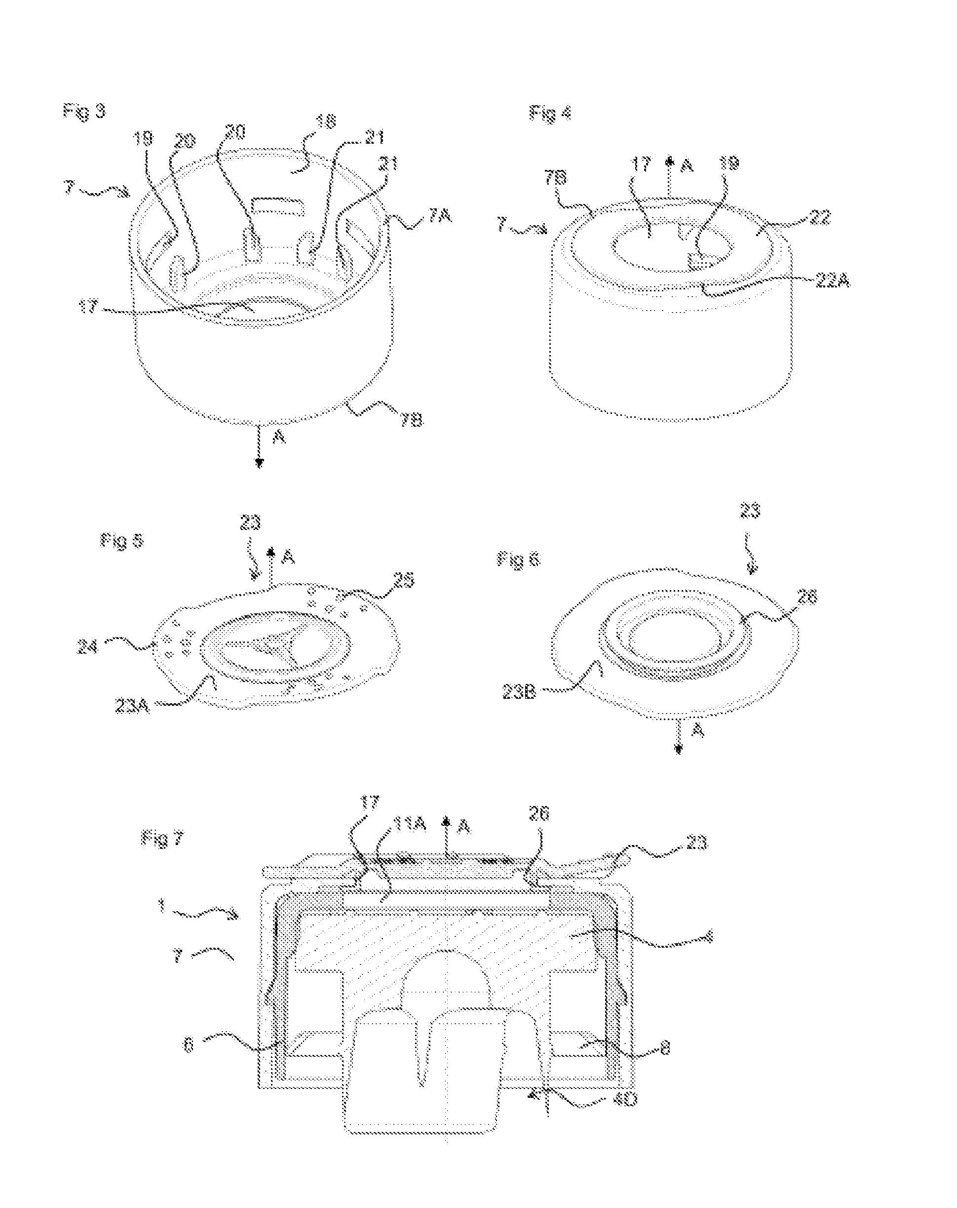 Locking cap for a vessel having a neck