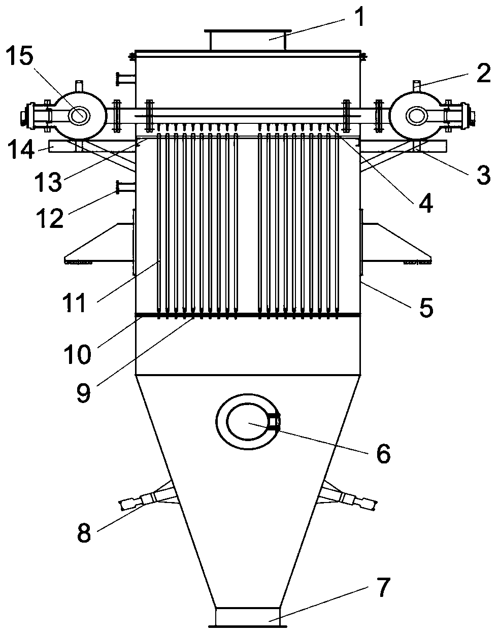 Preparation method of silicon carbide asymmetric composite filter tube membrane with controllable aperture, and device