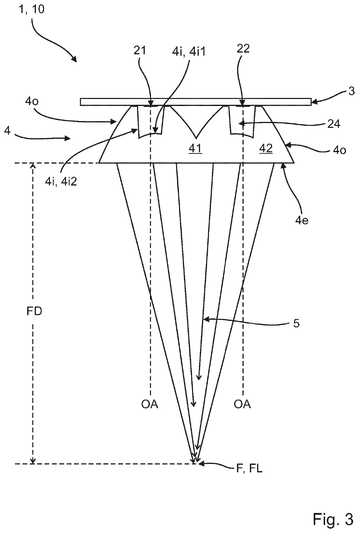 Lighting assembly with high irradiance