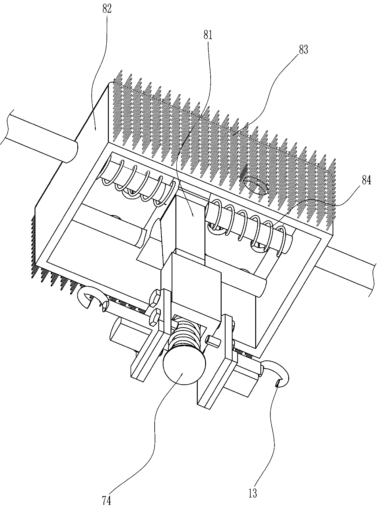 Movable automatic dust removal conveyor belt