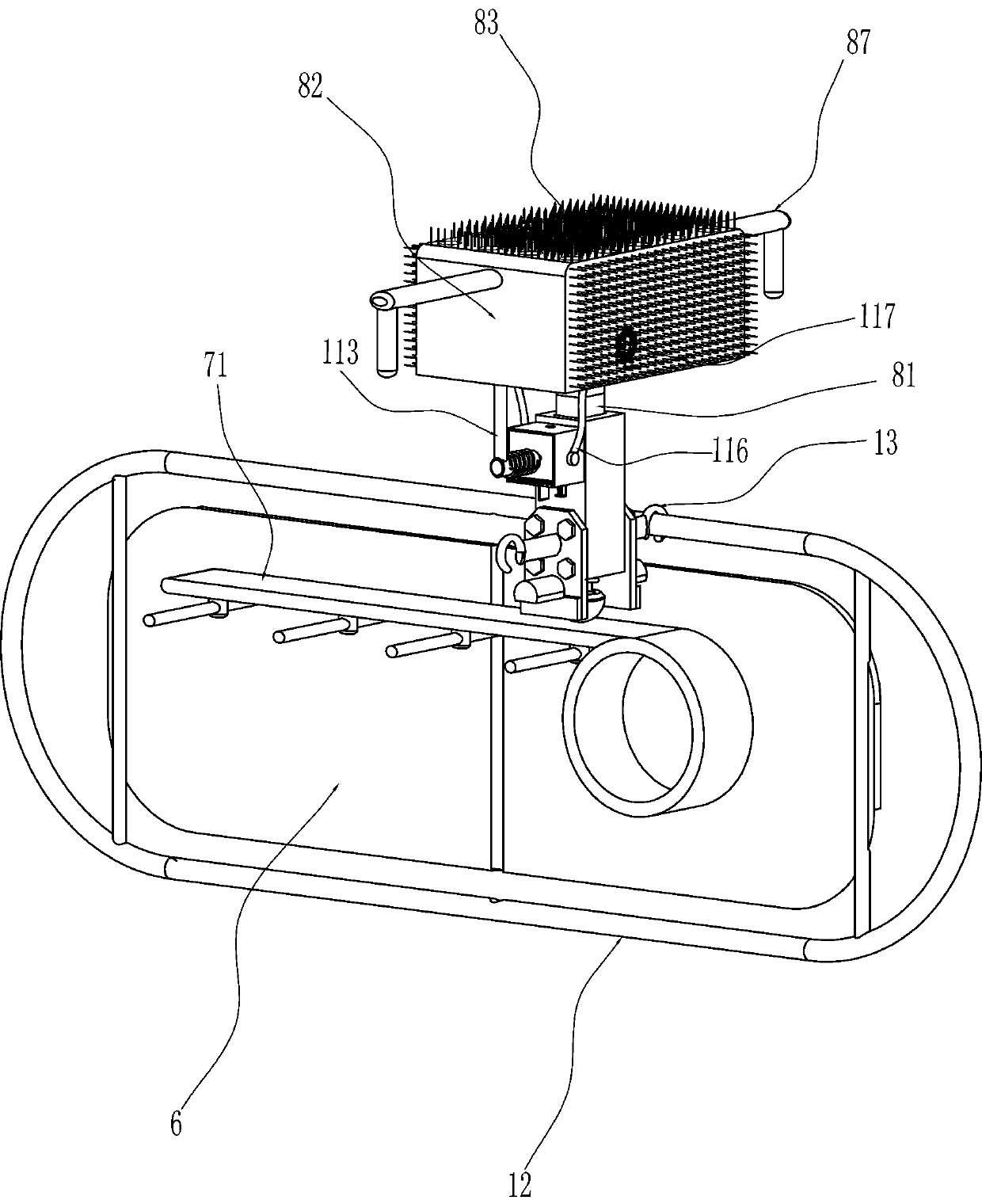 Movable automatic dust removal conveyor belt