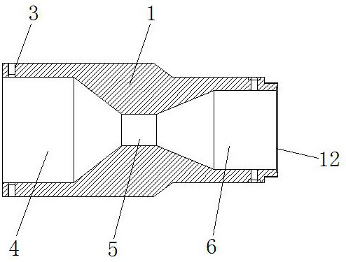 Venturi exhaust air adapter device for purifying oil fume and manufacturing method thereof