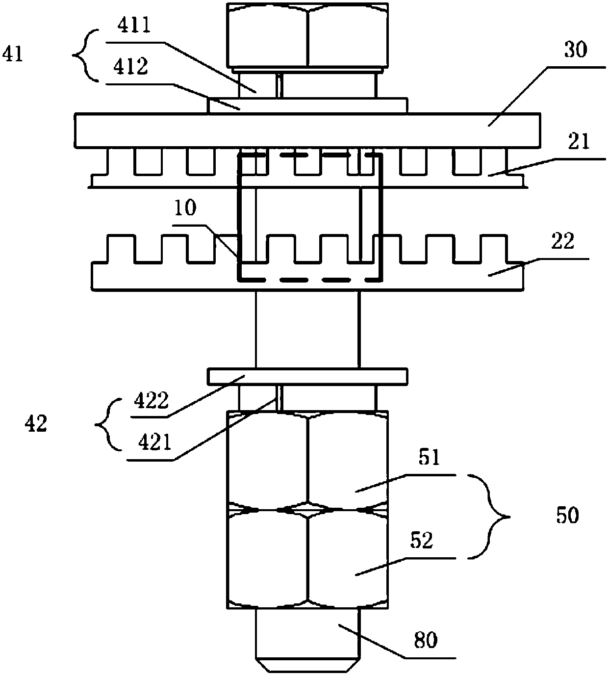 Damping gasket device, locomotive and damping gasket device assembly method