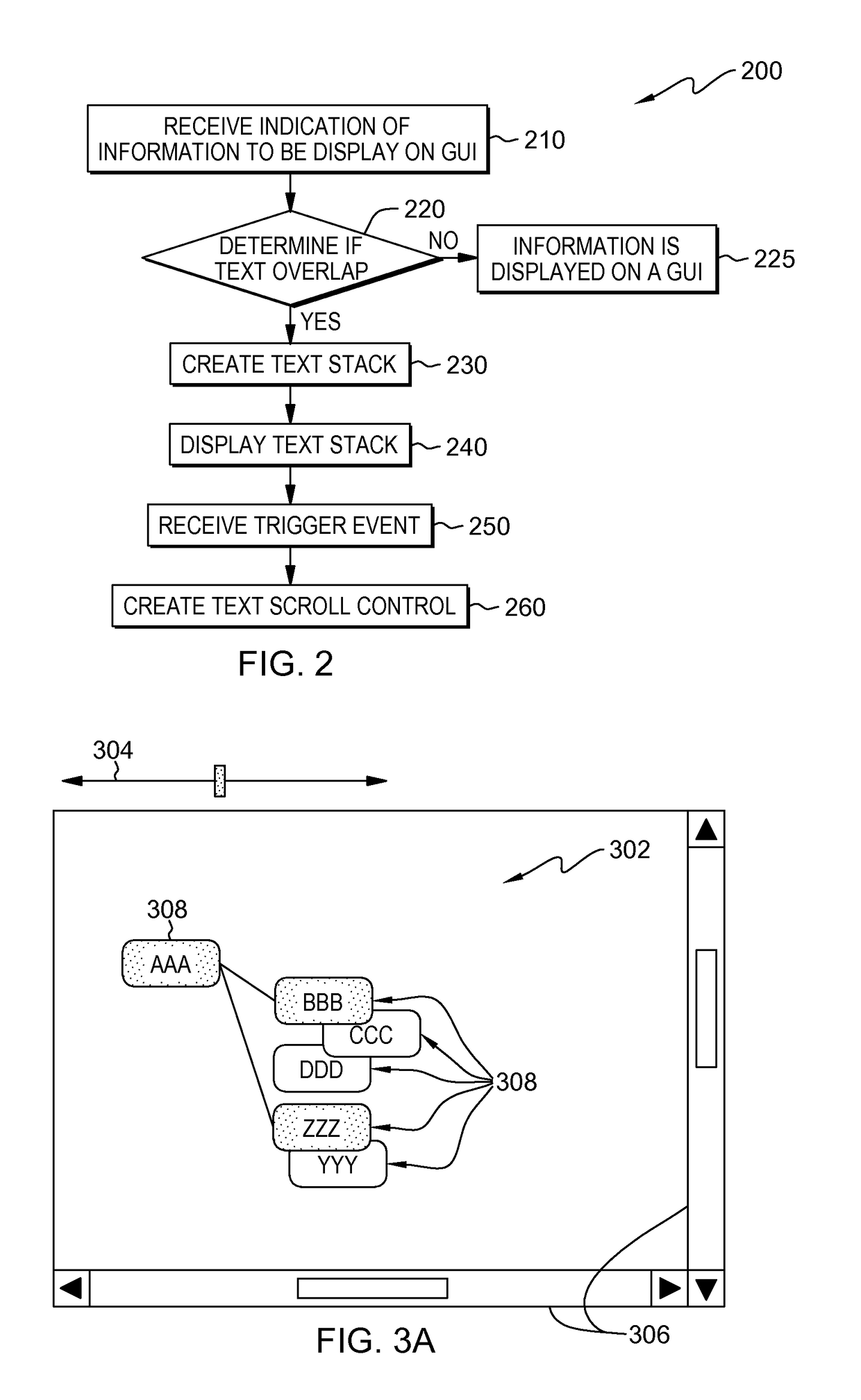 Dynamic text scroll control in a user interface