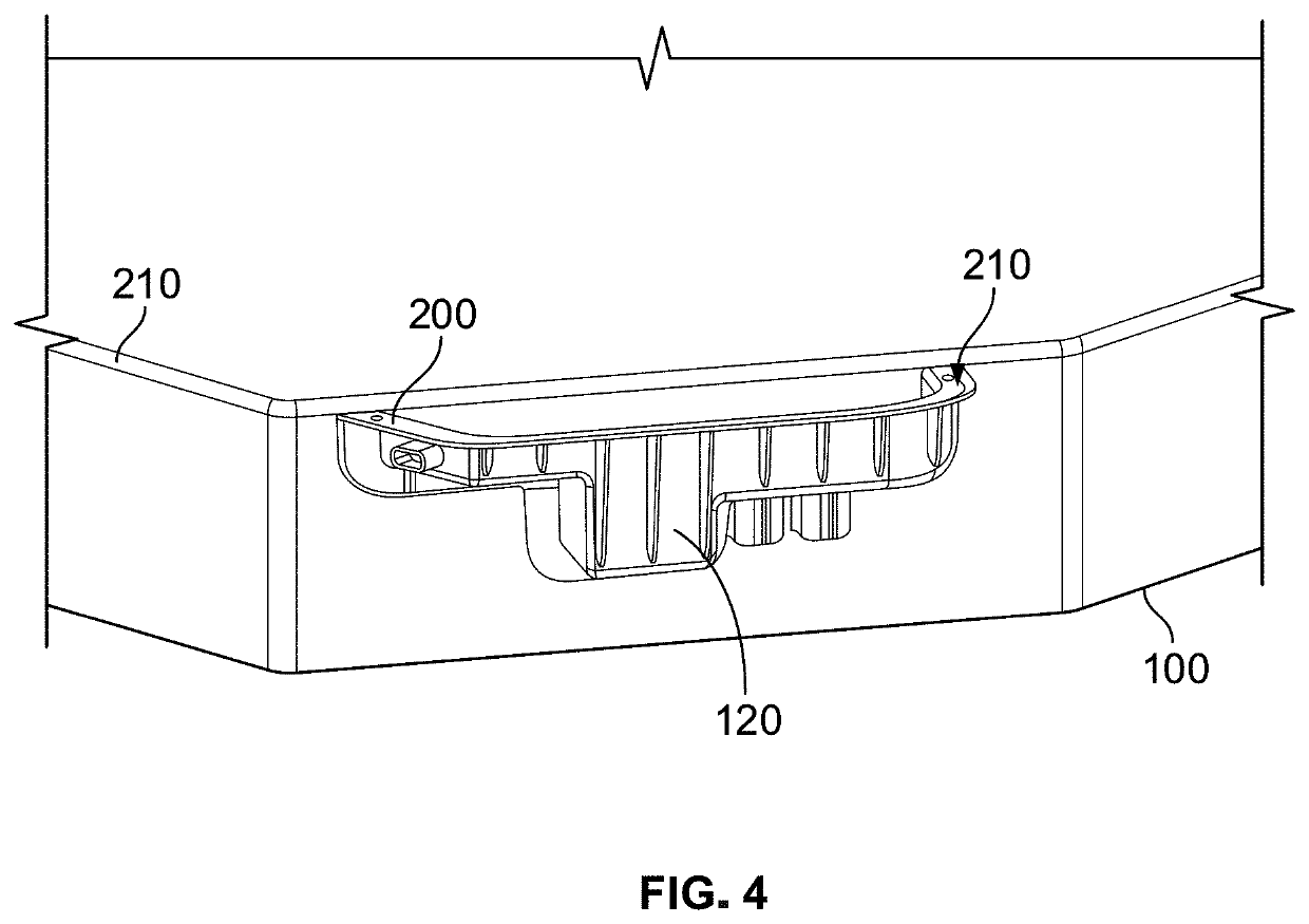 Electric vehicle battery pack having external side pouch for electrical components