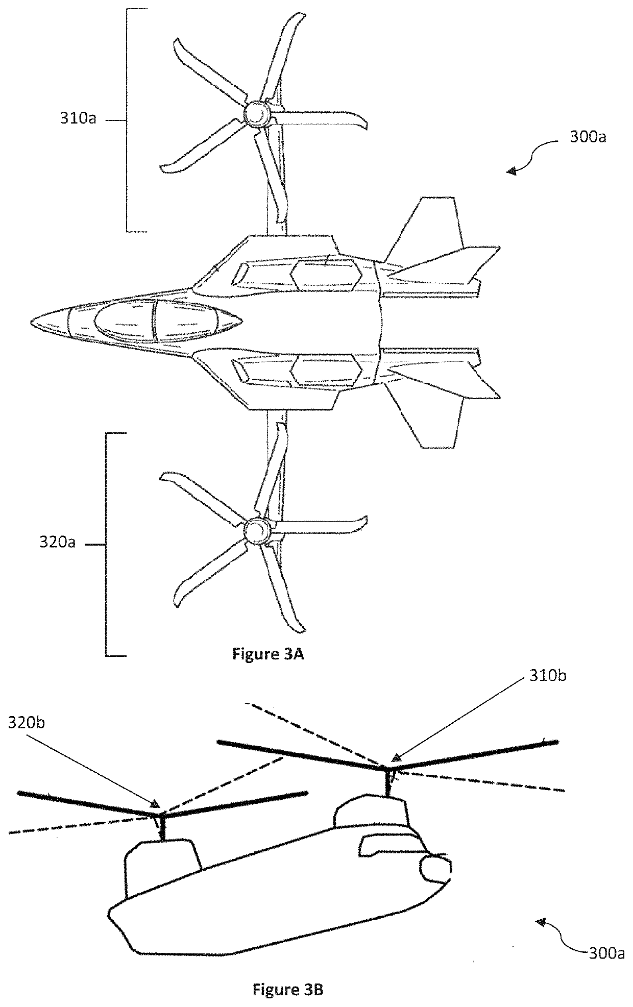 Use of individual blade control on a propeller or rotor in axial flight for the purpose of aerodynamic braking and power response modulation