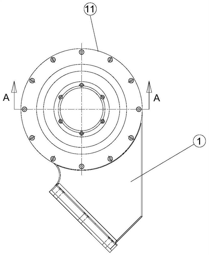 Jacket type center frame clamp of numerical control equipment