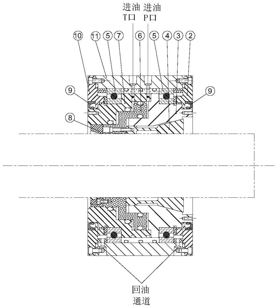 Jacket type center frame clamp of numerical control equipment