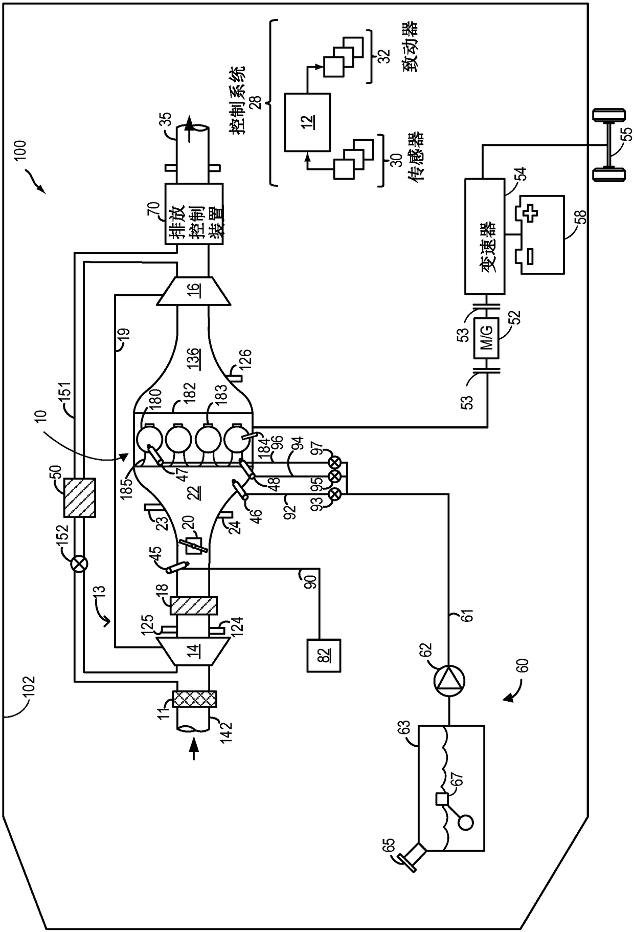 Methods and system for central fuel injection