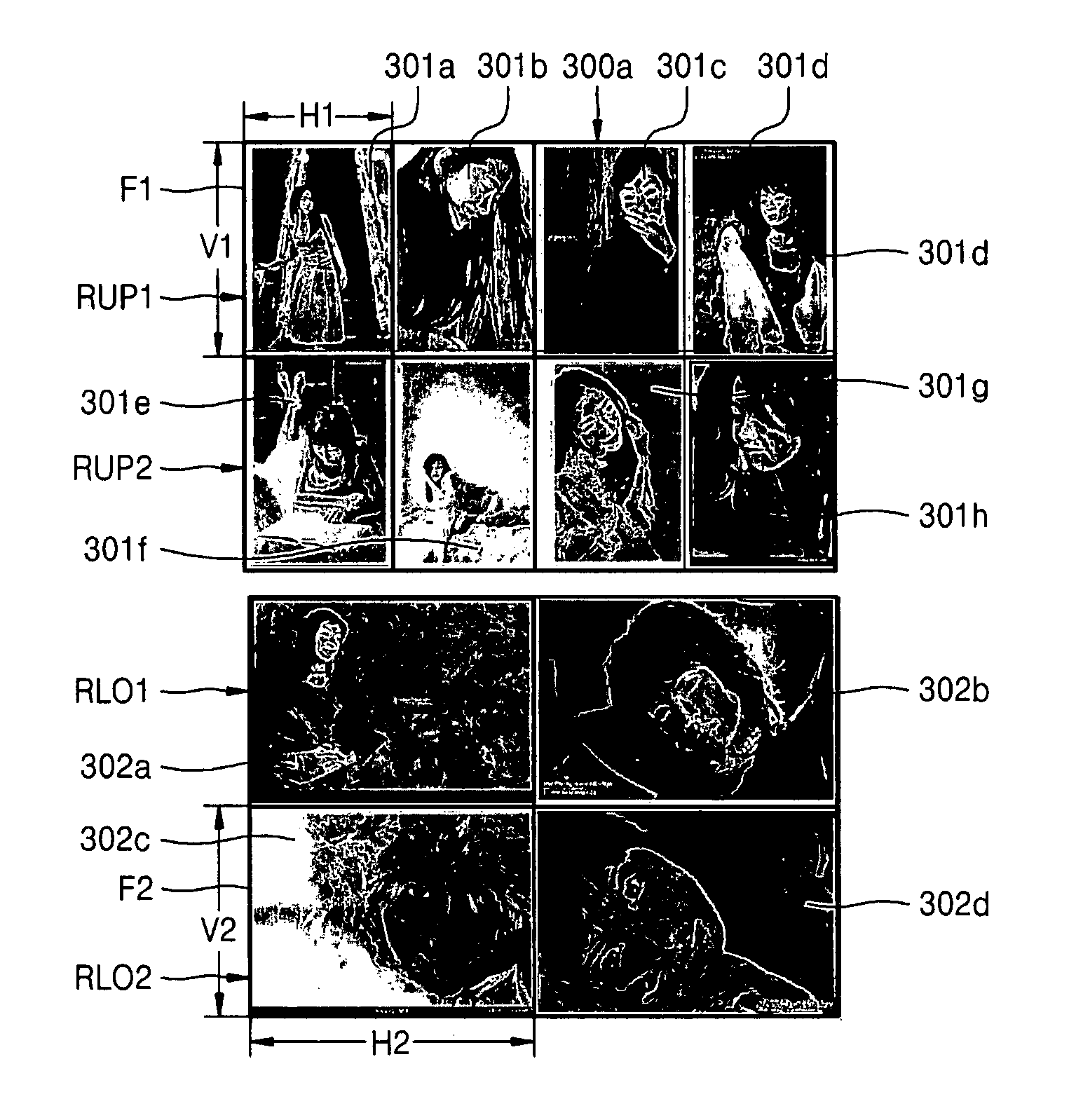 N-up display method and apparatus, and image forming device thereof