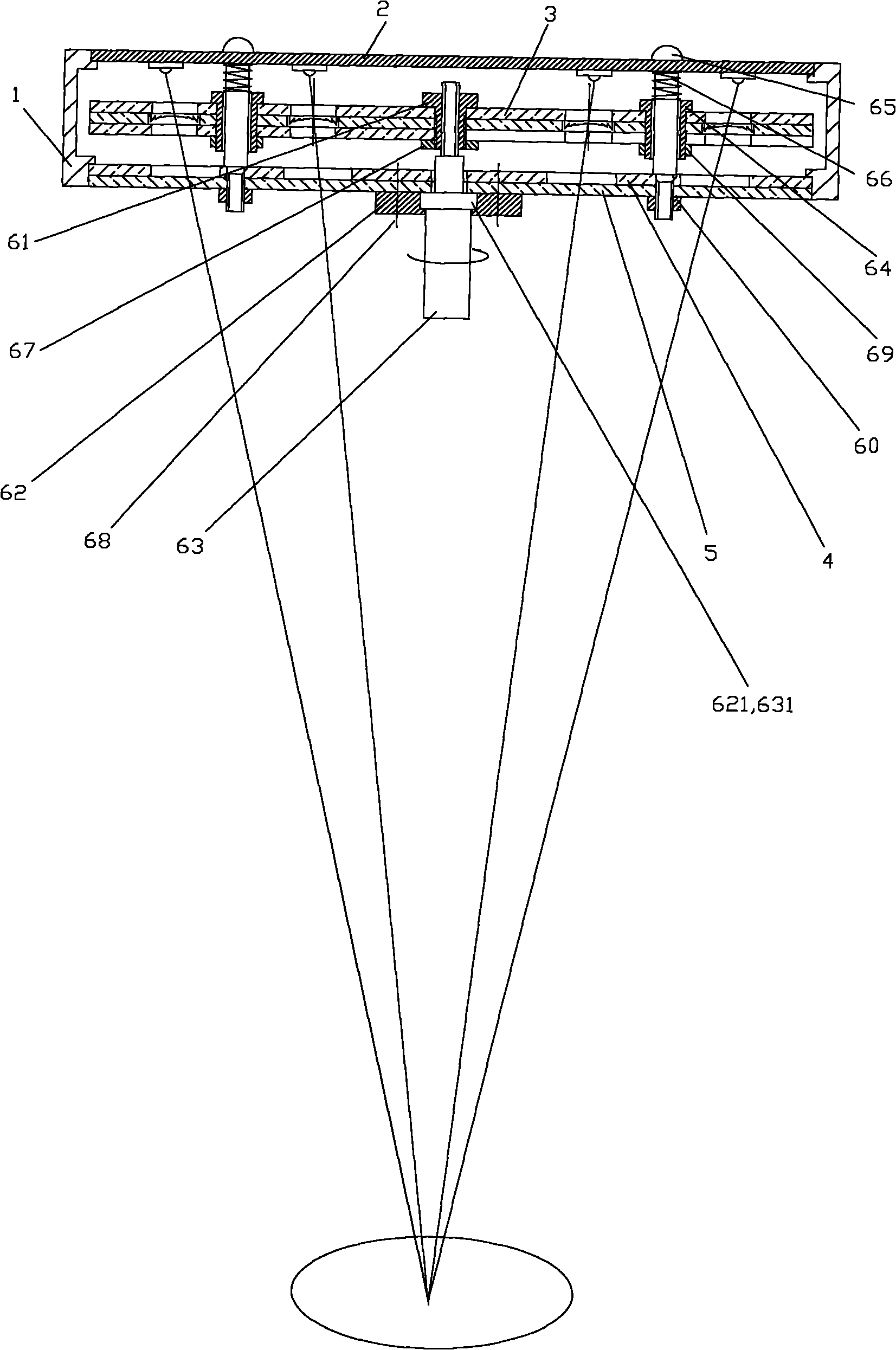 Shadowless illumination lamp