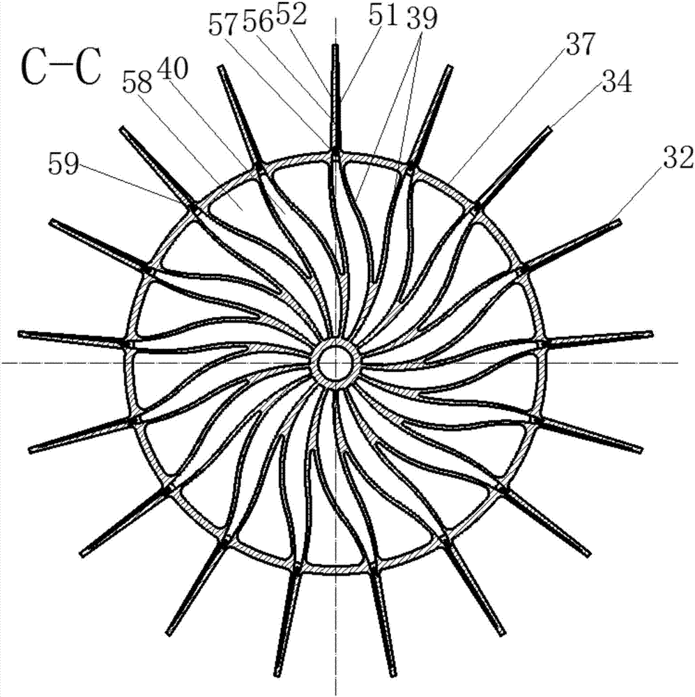 Rotating blade and stationary blade combined self-adaption adjustment multistage axial flow gas compressor