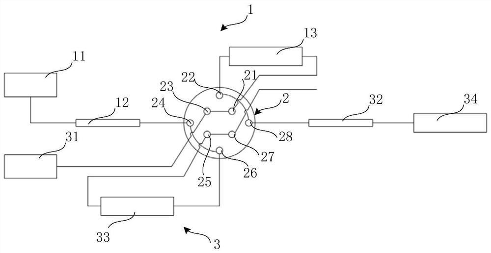 Method for analyzing tobacco fingerprint spectrum through comprehensive two-dimensional liquid chromatography, comprehensive two-dimensional liquid chromatography device and system