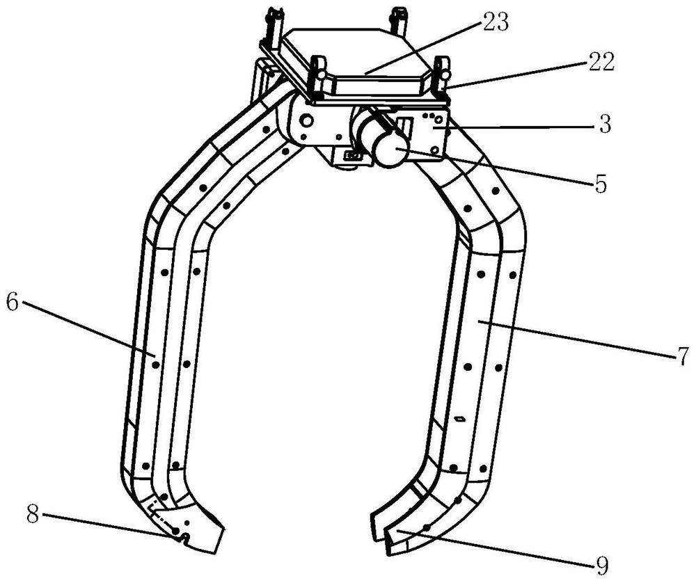 Manipulator device of X-ray power transmission line defect detection equipment based on RTK positioning