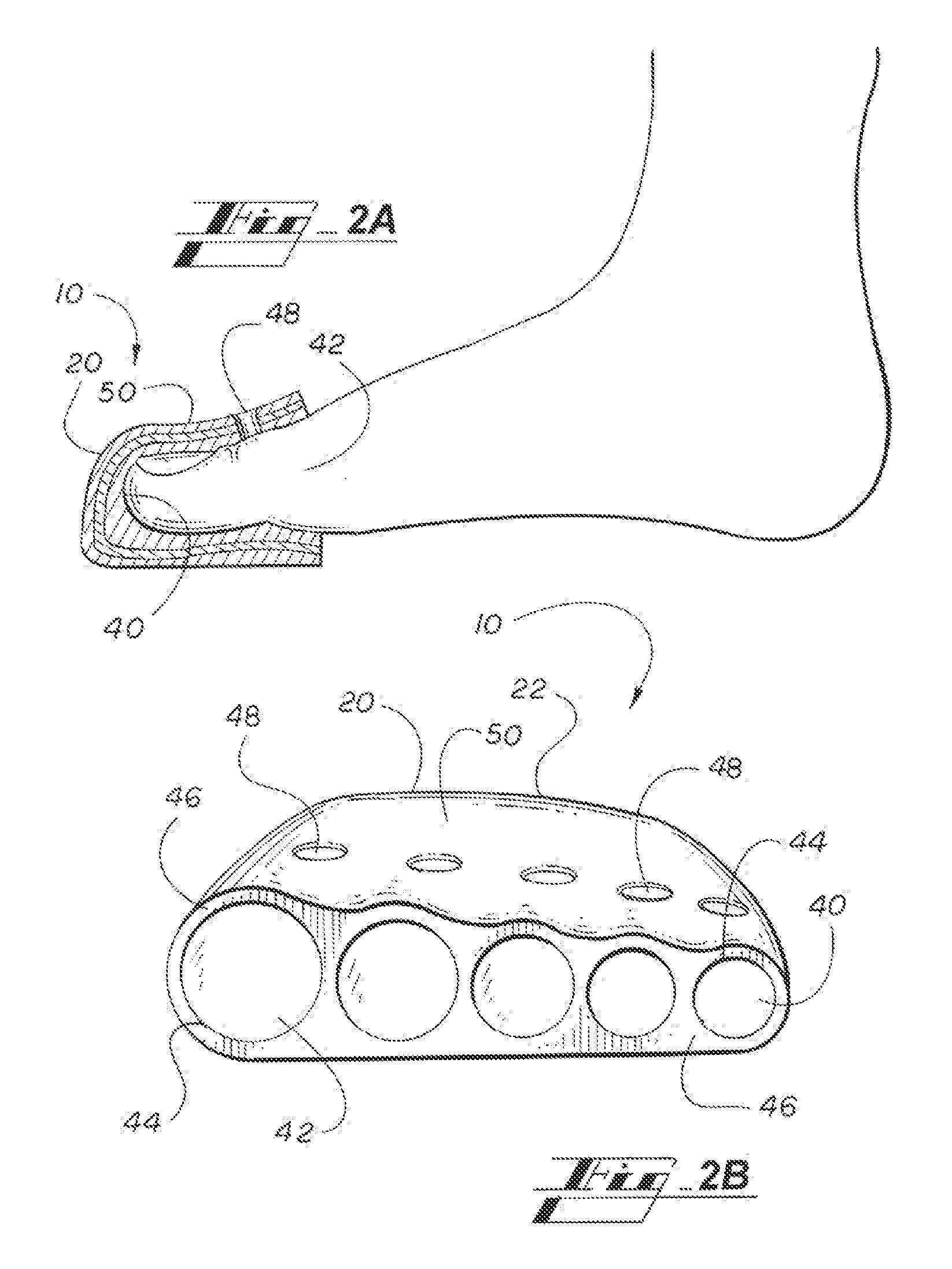 Form-fitted gel insert