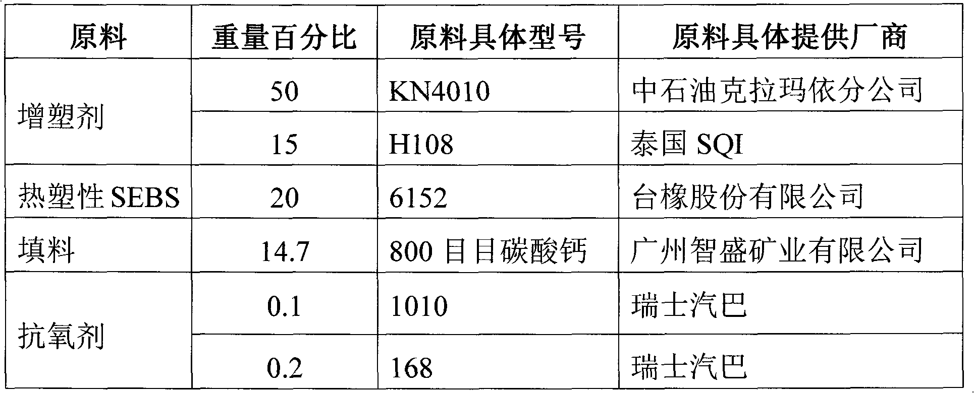 Method for preparing hot melt adhesive for damping interval of ceramic tile