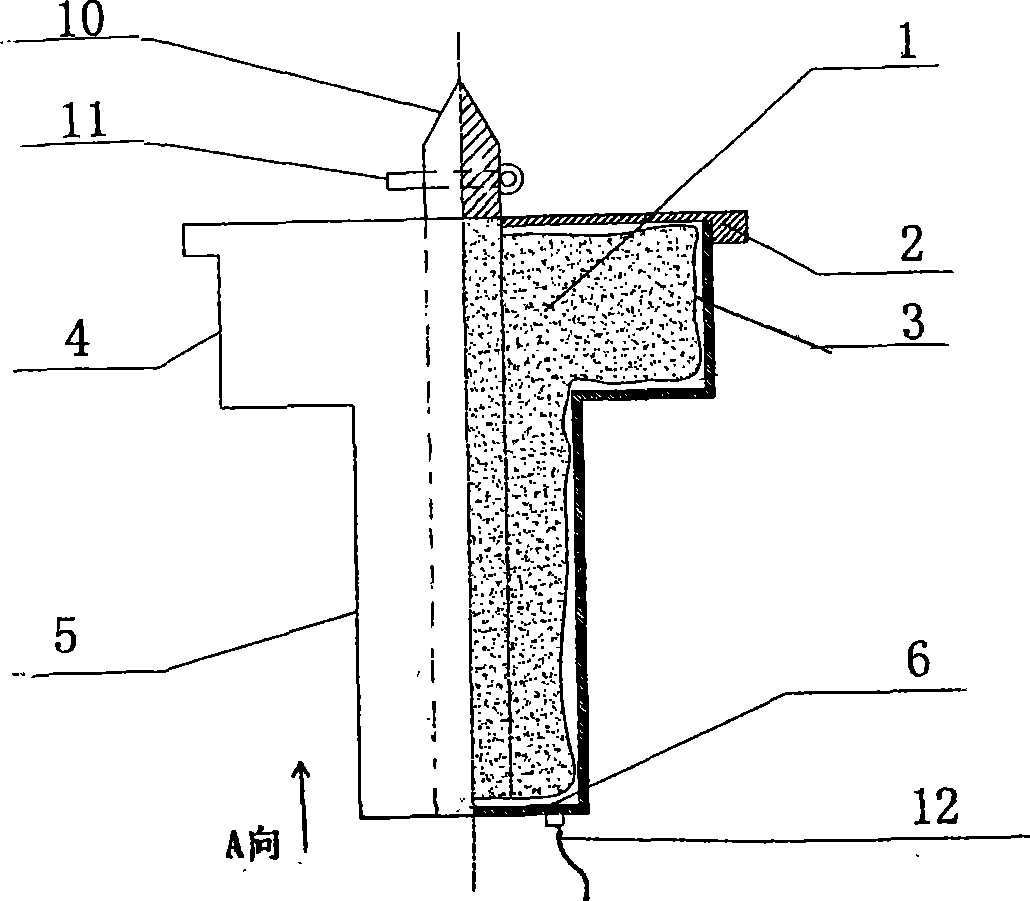 Ladle nozzle casting conduction plug and use method thereof