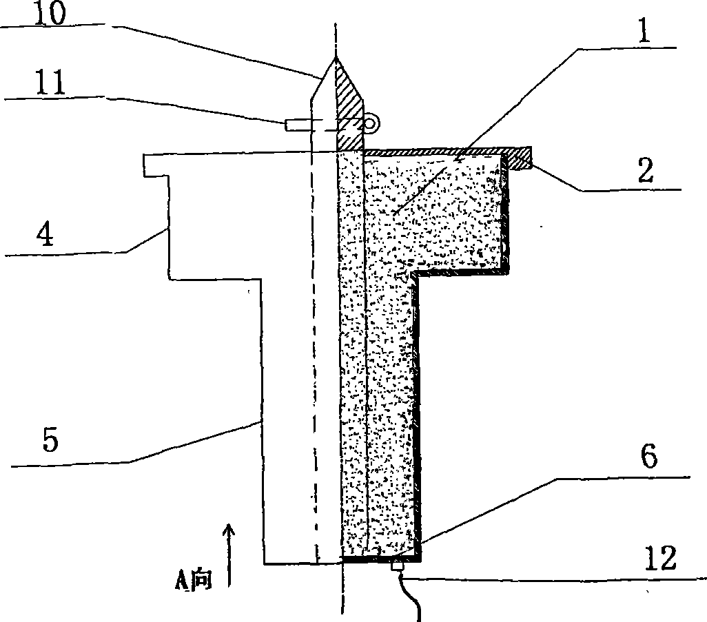 Ladle nozzle casting conduction plug and use method thereof