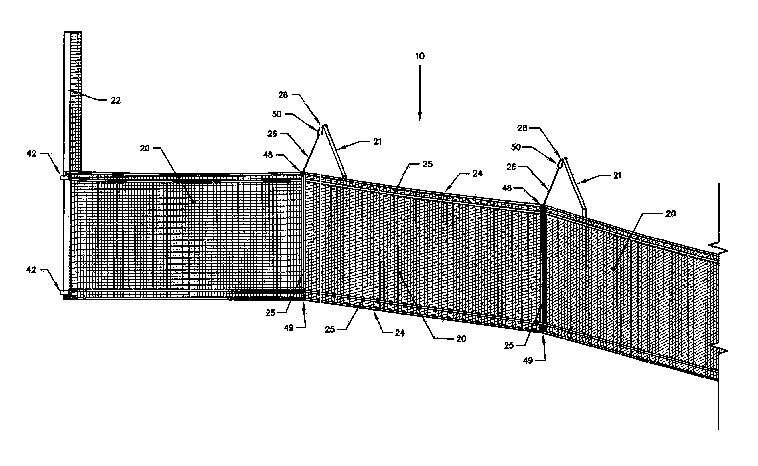 Multipurpose seasonal safety support fence