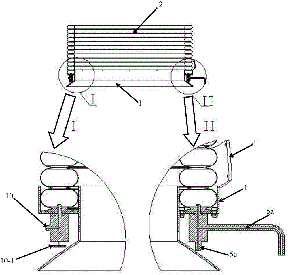 Hatch emergency inflation fence for manned submersible