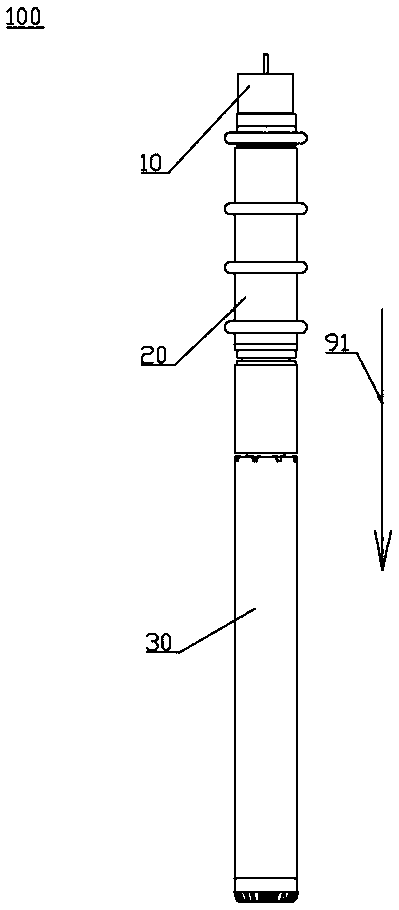 Moon self-tunneling core-drilling robot device and system