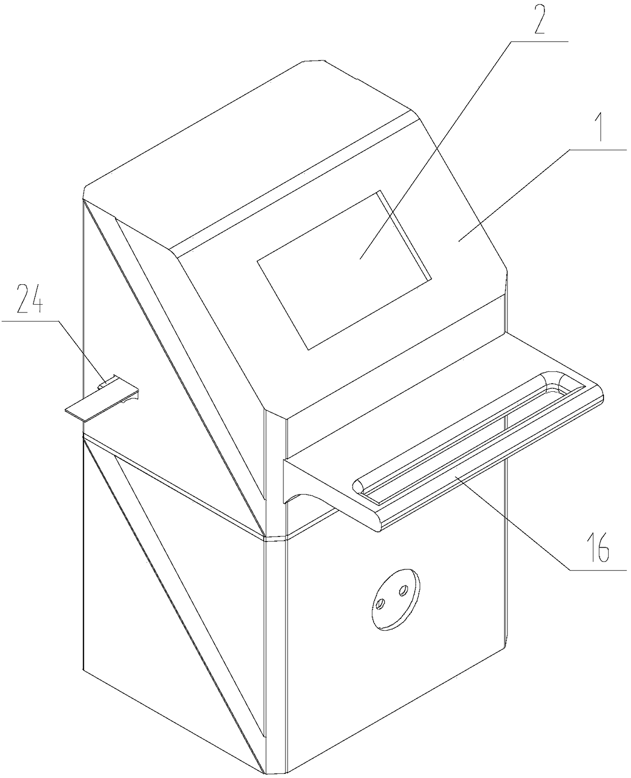 A mobile steel strip thickness detection device