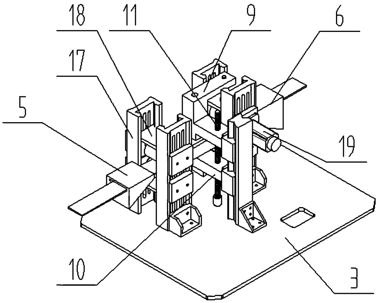 A mobile steel strip thickness detection device