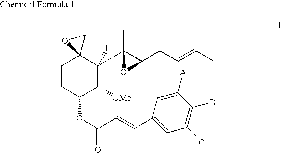 Fumagillol derivatives or method for preparation of fumagillol derivatives, and pharmaceutical compositions comprising the same