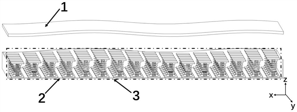 A bionic flexible propulsion device and wave control method