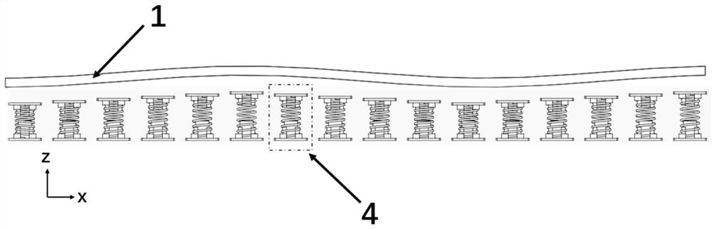 A bionic flexible propulsion device and wave control method