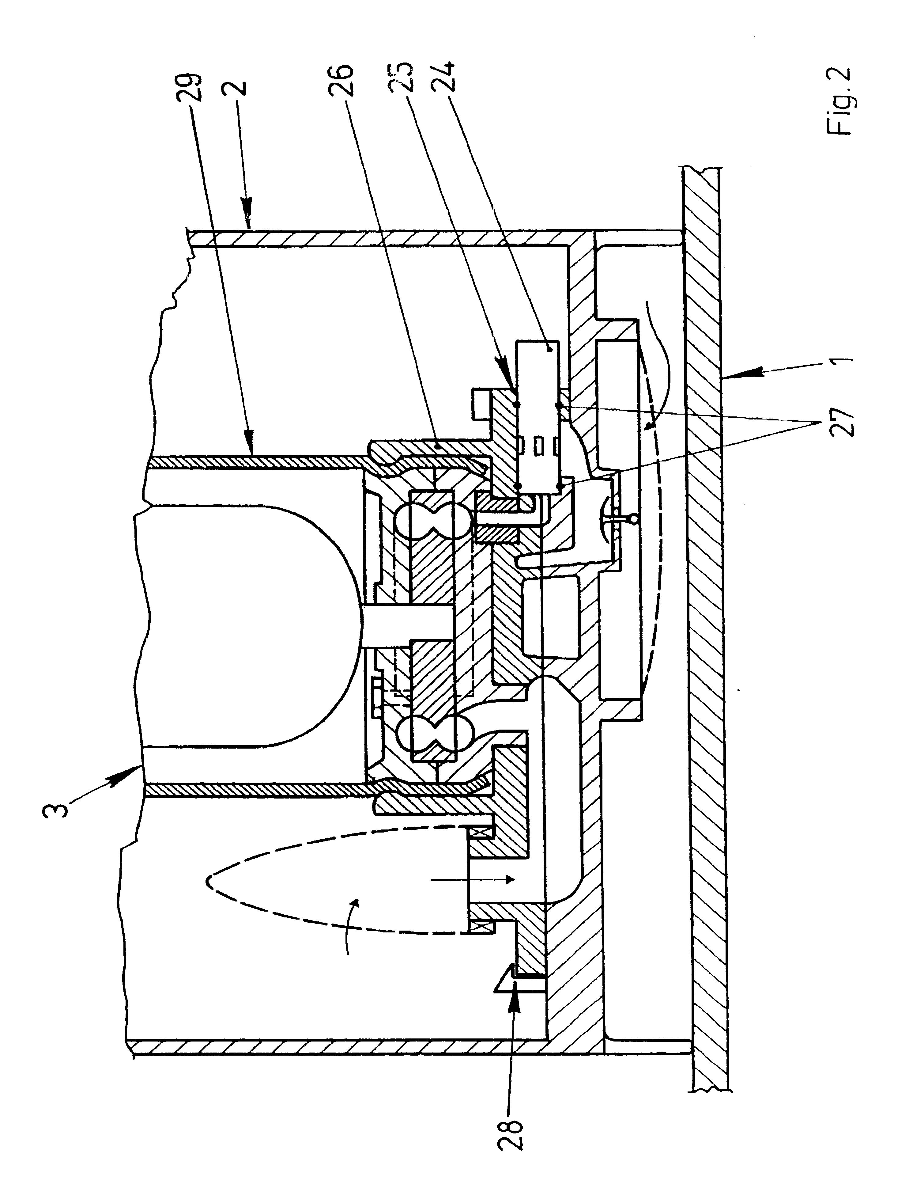 Delivery unit arranged in a surge chamber of a fuel tank of a motor vehicle