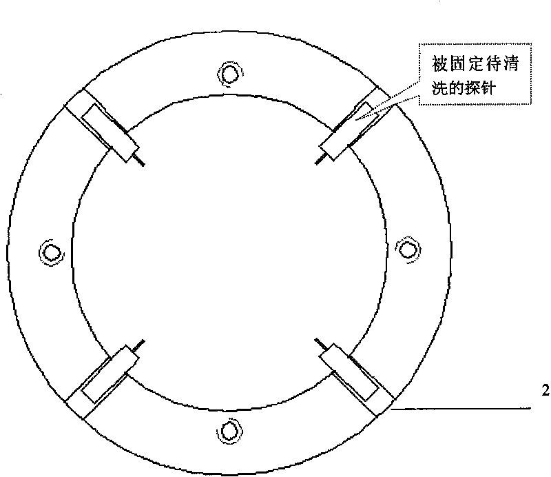 Atomic-force microscope needle-tip washing method and apparatus