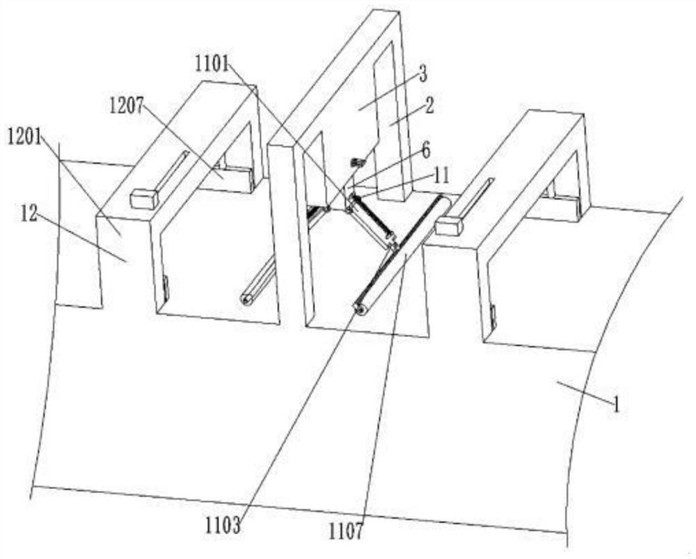 Flattening and dismounting control method suitable for cloth printing and dyeing