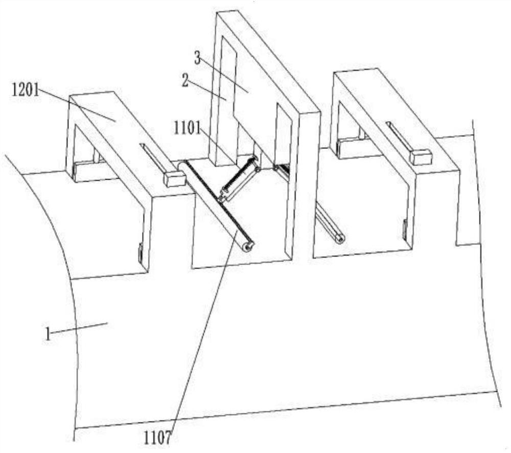 Flattening and dismounting control method suitable for cloth printing and dyeing