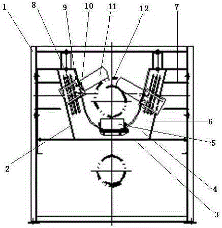 Compression roller device capable of enabling pipe belt conveyor to be adjusted into circle